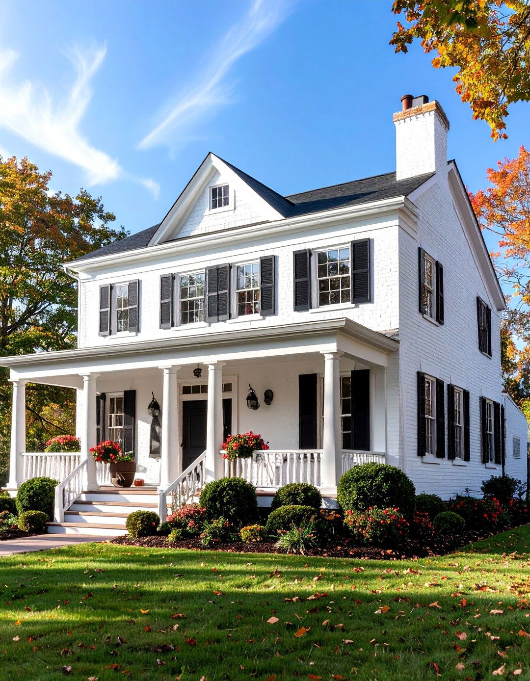 Historic Renovation with Modern Updates - 25 White Brick House With Black Trim
