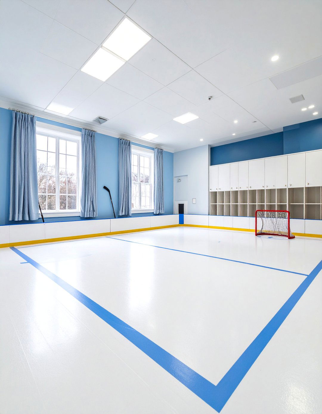 Hockey Rink Nursery with Ice Blue Theme - 25 Sports Nursery Ideas