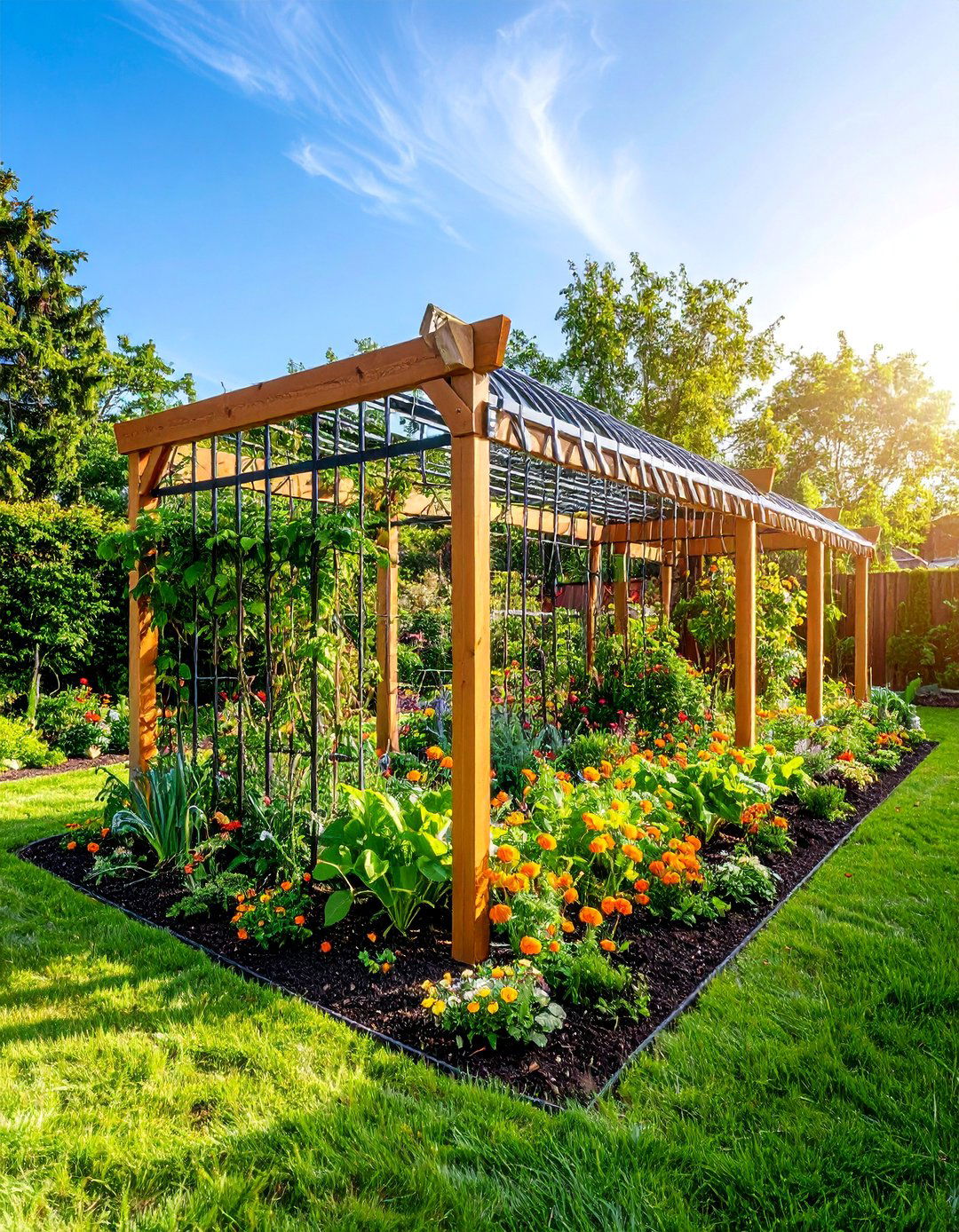 Hog Panel Leaning Trellis System - 25 Tomato Trellis Ideas