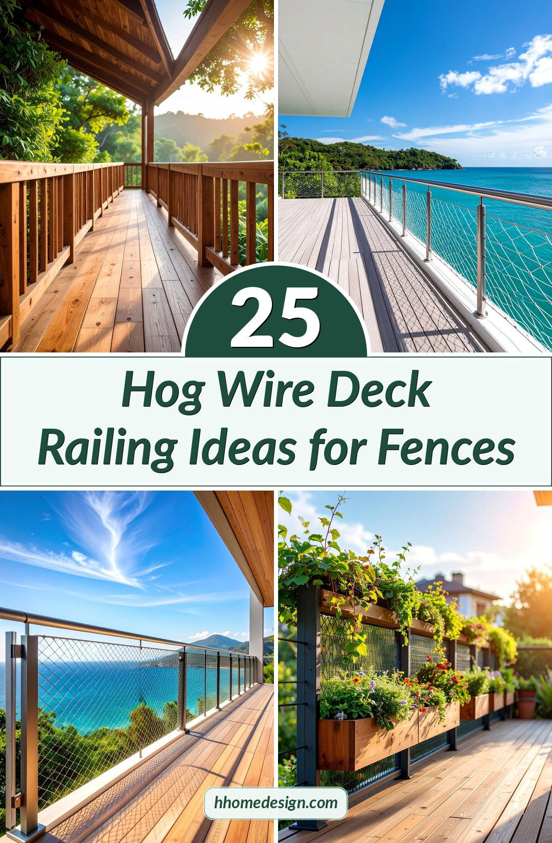 25 Hog Wire Deck Railing Ideas for Fences