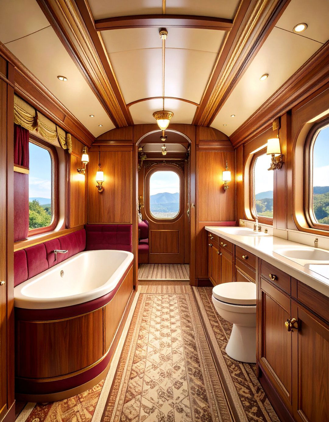 Hogwarts Express Train Car Bathroom - 25 Harry Potter Bathroom Ideas