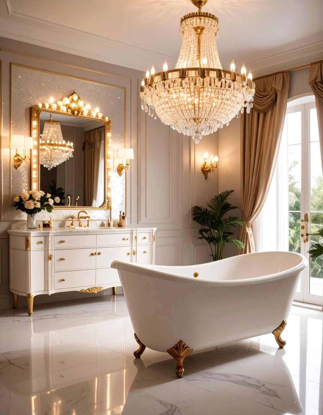 Hollywood Glamour Art Deco Bathroom - 25 Art Deco Bathroom Ideas