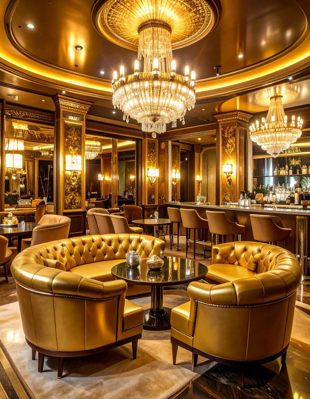 Hollywood Golden Age Cigar Room with Movie Star Glamour - 25 Cigar Room Ideas