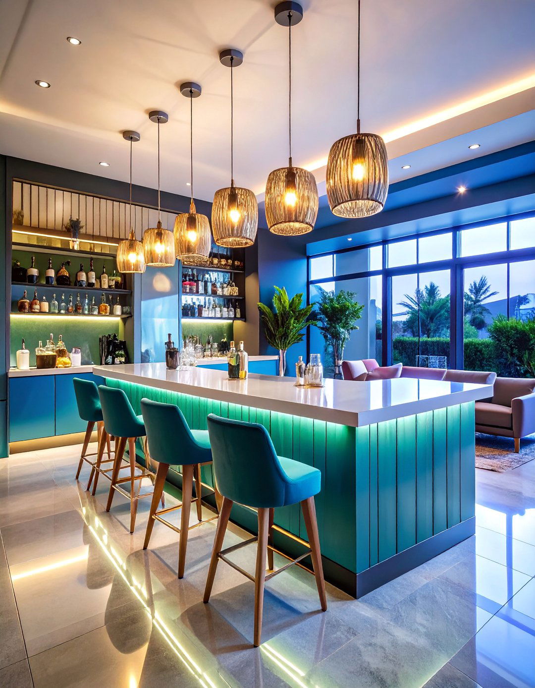 Home Bar with Wet Bar Setup - 25 bonus room ideas
