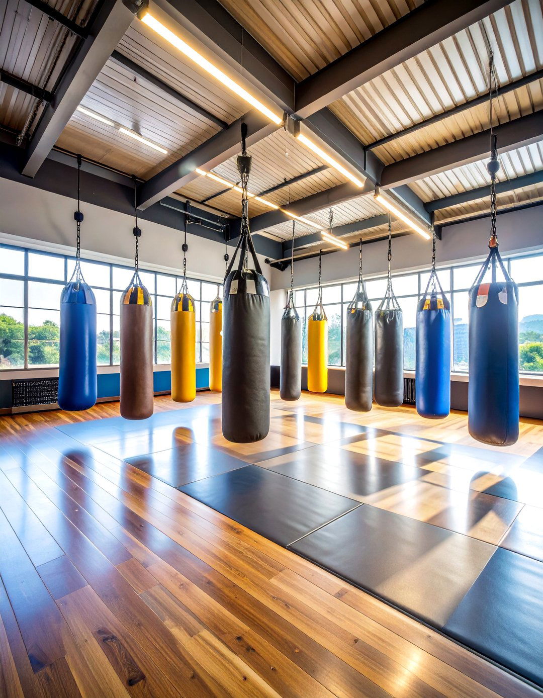 Home Boxing Gym with Professional Training Features - 25 Small Home Gym Ideas