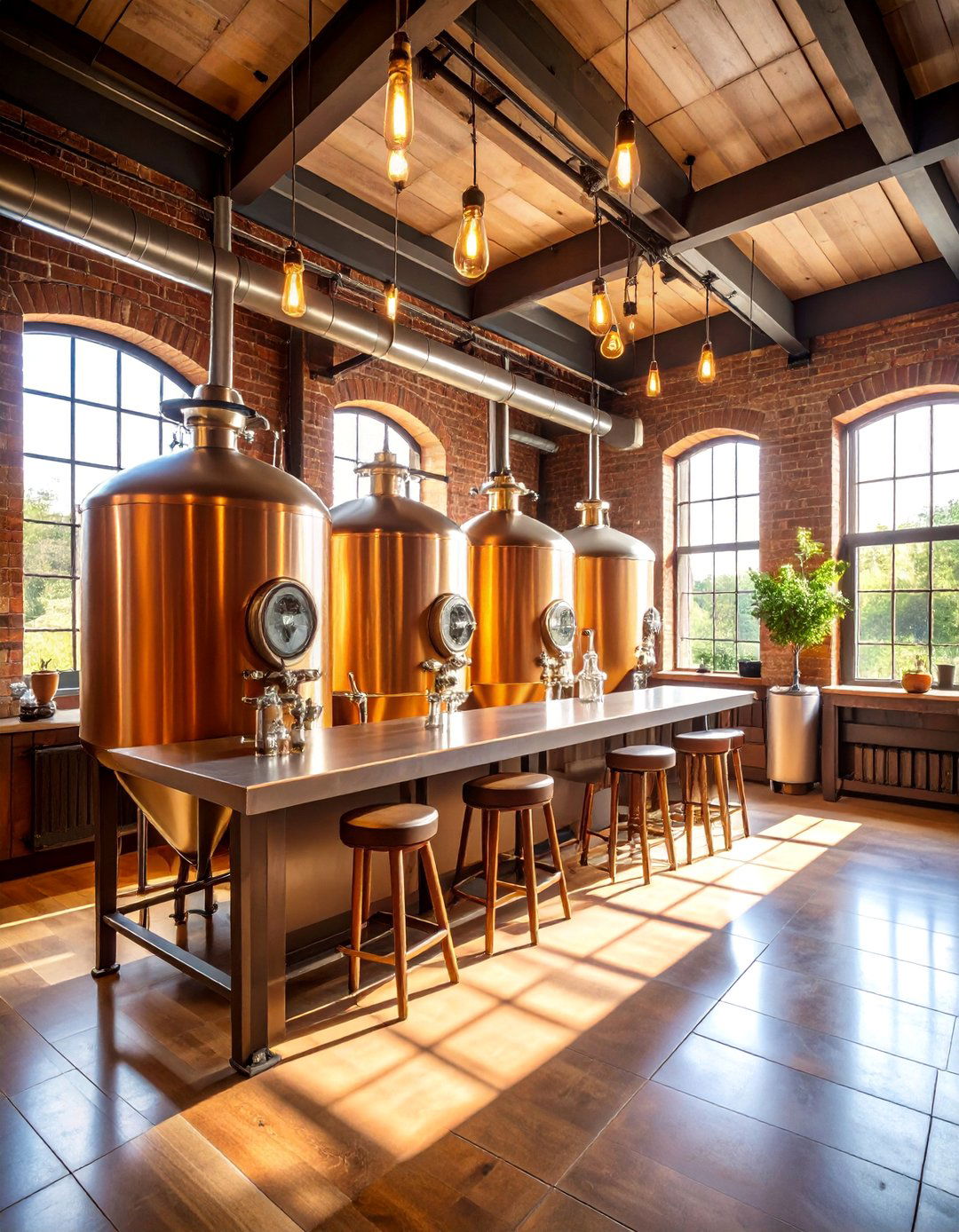 Home Brewery with Tasting Bar - 25 Luxury Man Cave Ideas