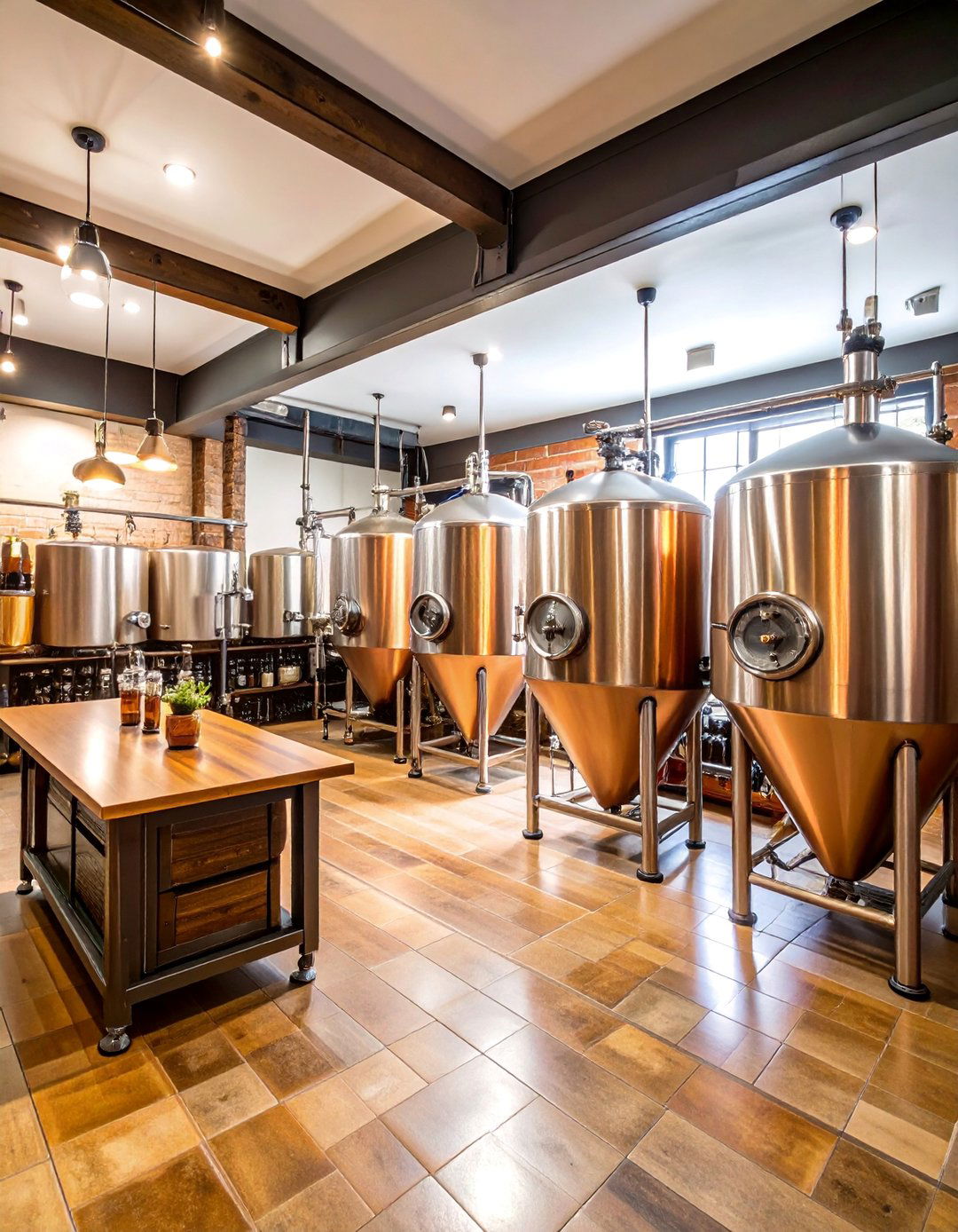 Home Brewery with Tasting Counter - 25 Basement Ideas