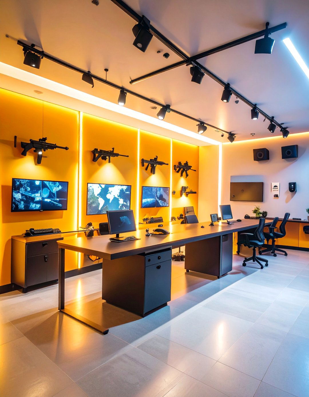 Home Defense Gun Room with Quick Access Systems - 25 Gun Room Ideas