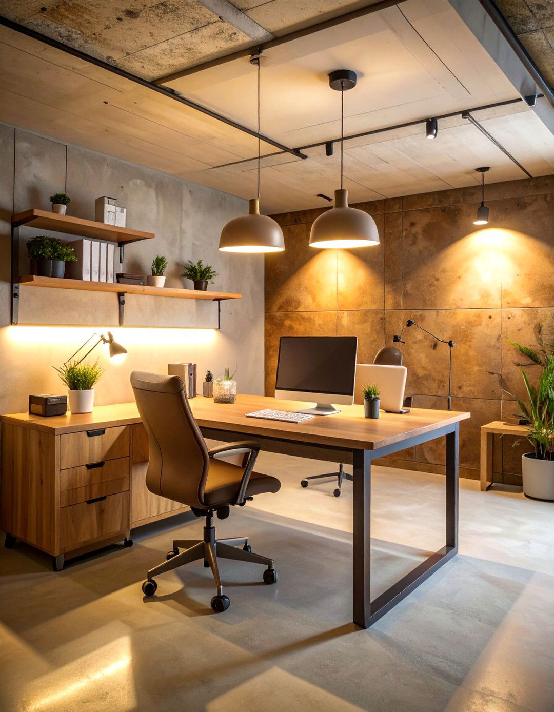 Home Office Productivity Basement Lighting - 25 Basement Lighting Ideas