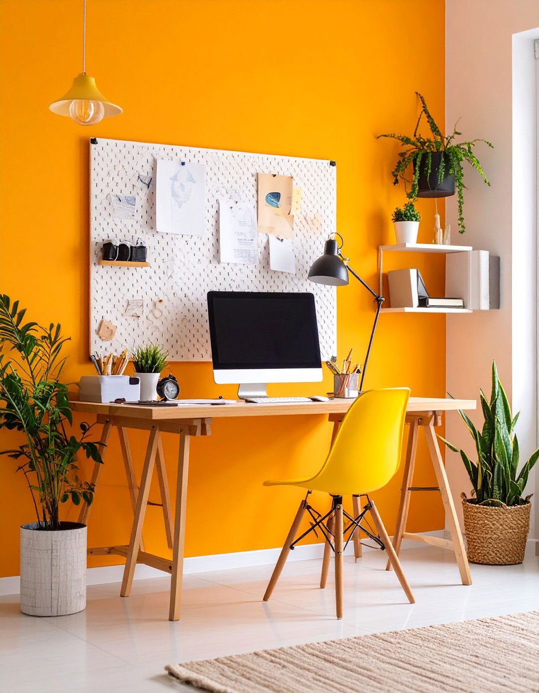 Home Office Productivity Pegboard - 25 Pegboard Ideas
