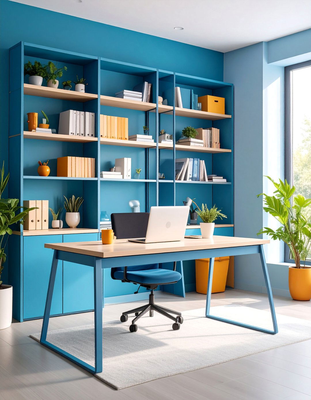 Home Office Shelf Decor with Productivity Focus - 25 Shelf Decor Ideas