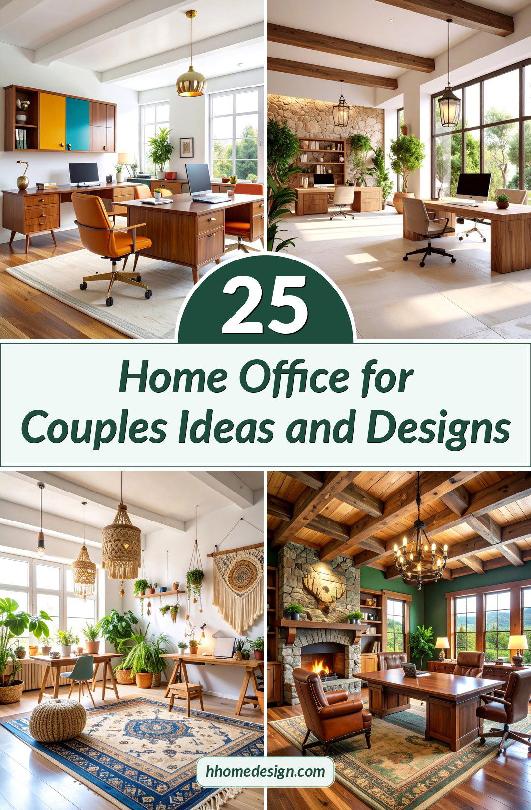 25 Home Office for Couples Ideas and Designs