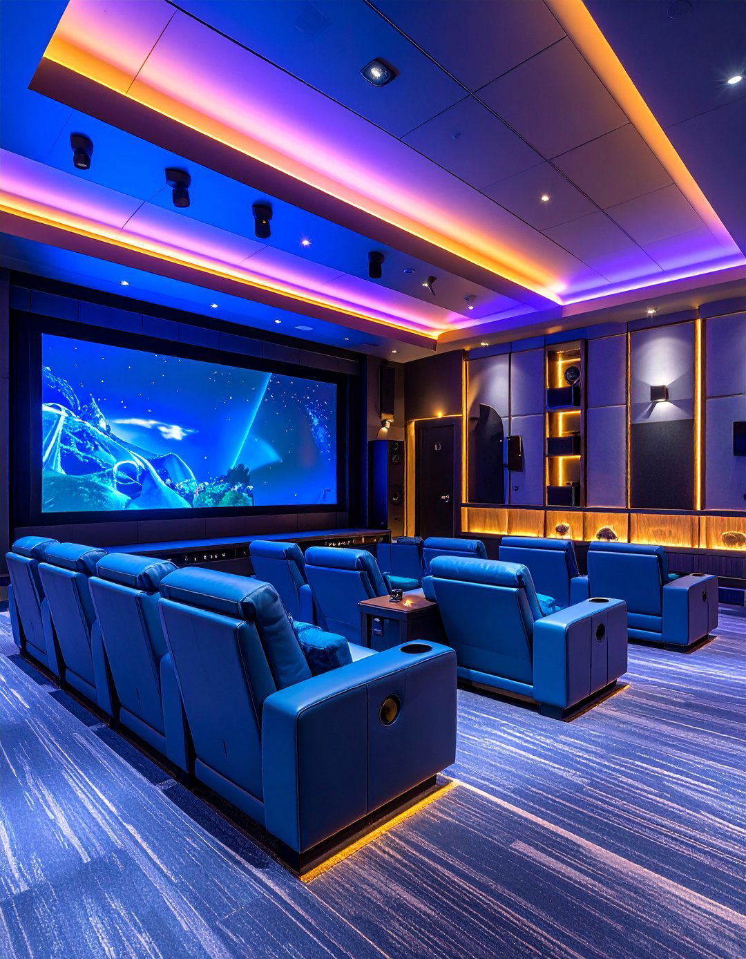 Home Theater Arcade Combination Room with Dual Purpose - 25 Arcade Room Ideas