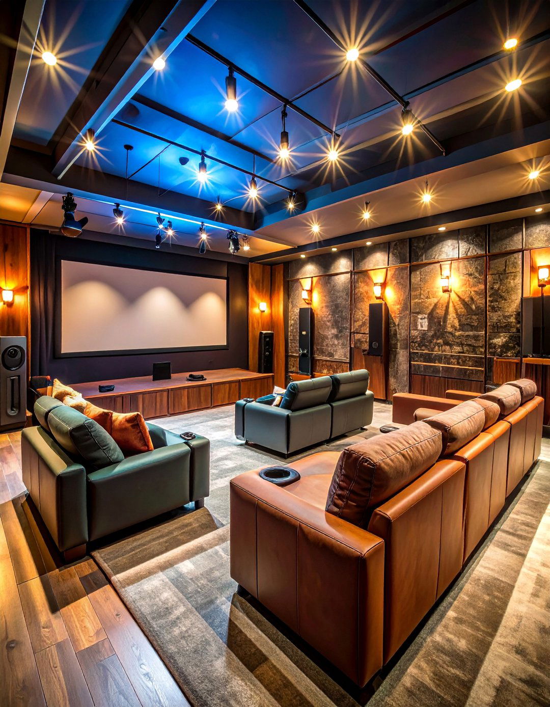 Home Theater Cinema Man Cave - 25 Man Cave Ideas