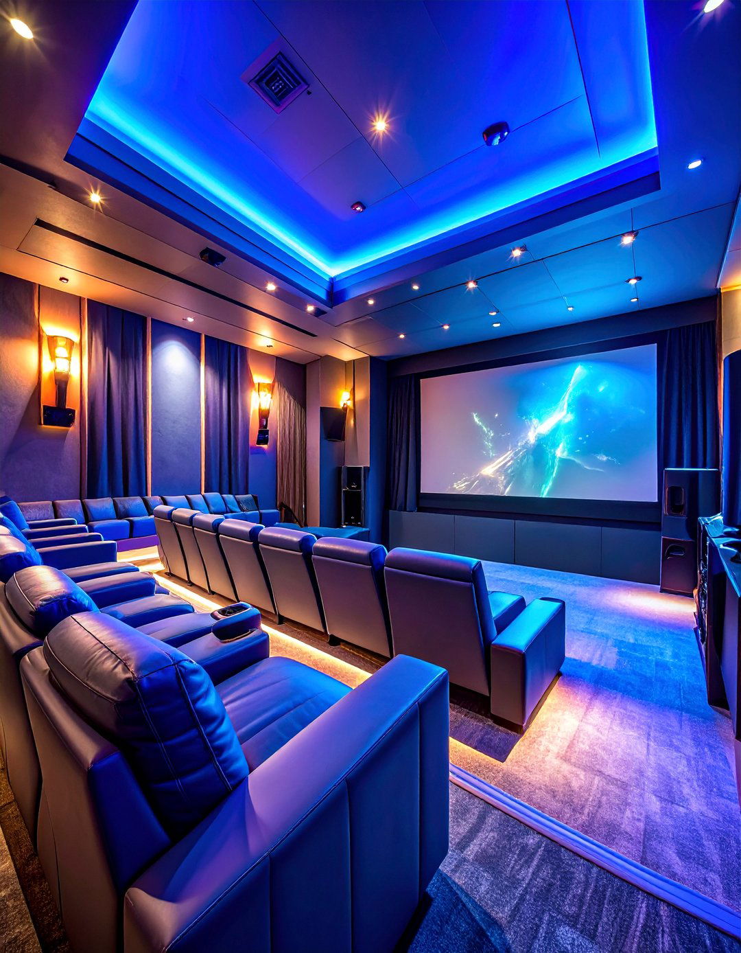 Home Theater Man Cave with Cinema Experience - 25 Man Cave Design Ideas