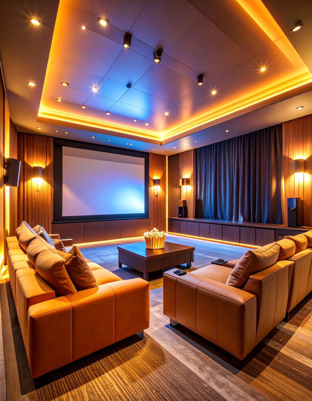 Home Theater Movie Night Experience - 25 Teen Hangout Room Ideas