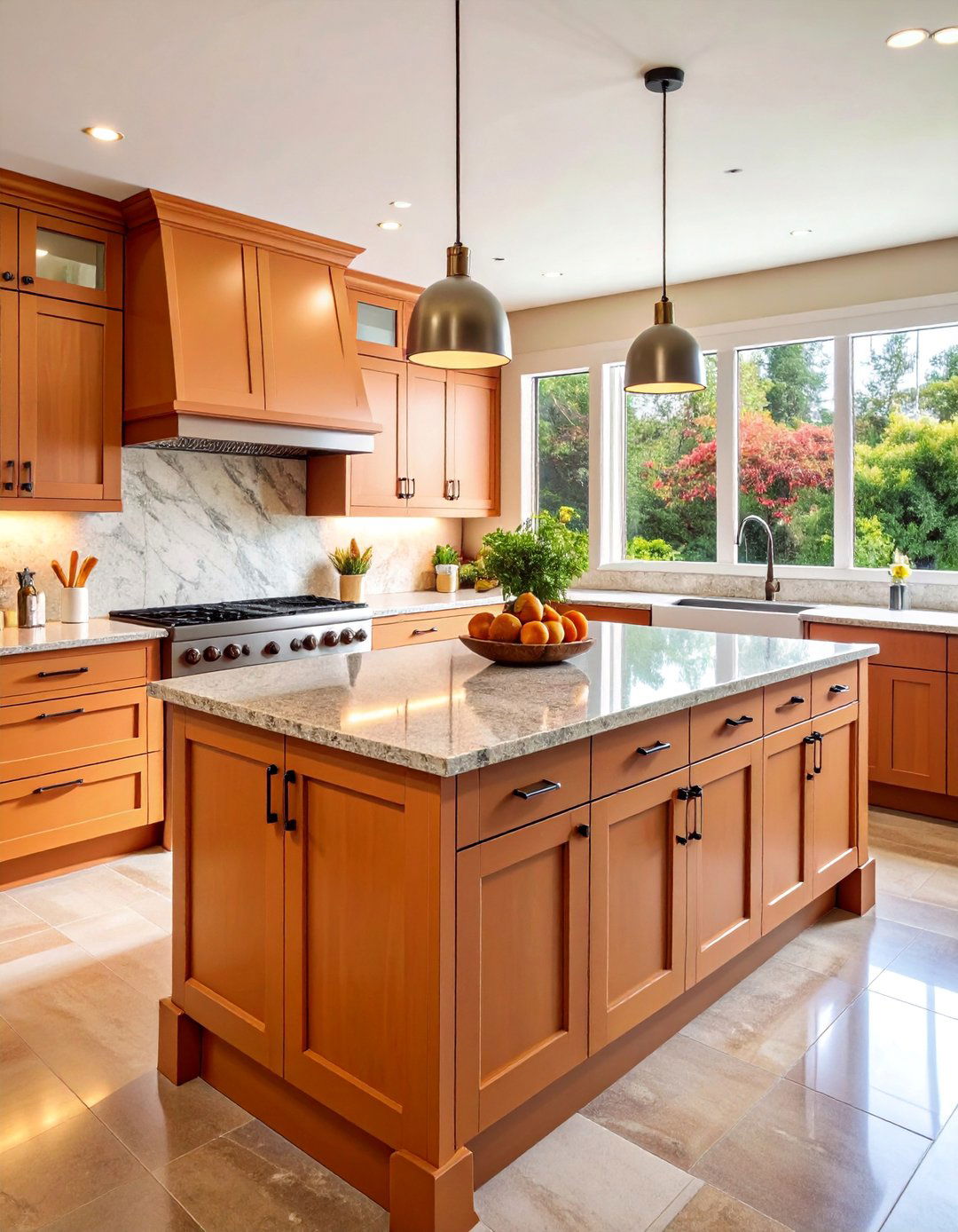Honed Granite with Matte Sophistication - 25 Granite Kitchen Countertop Ideas