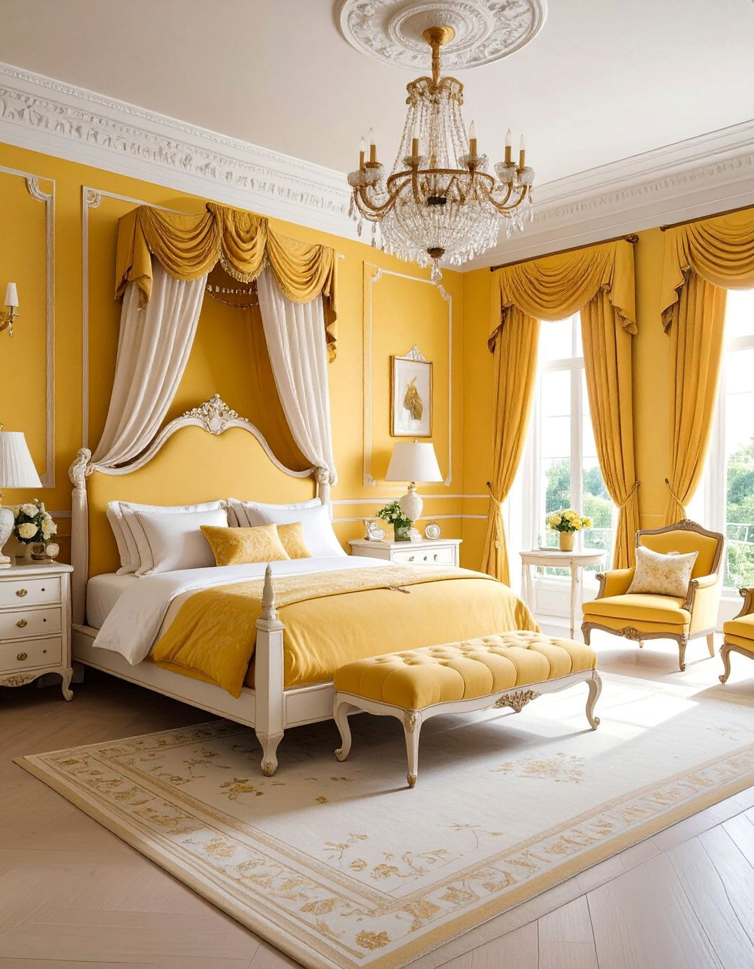 Honey Yellow Traditional Bedroom - 25 Yellow Bedroom Ideas