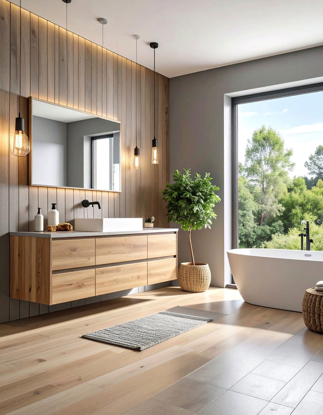 Horizontal Beadboard Modern Twist - 25 Beadboard Bathroom Ideas