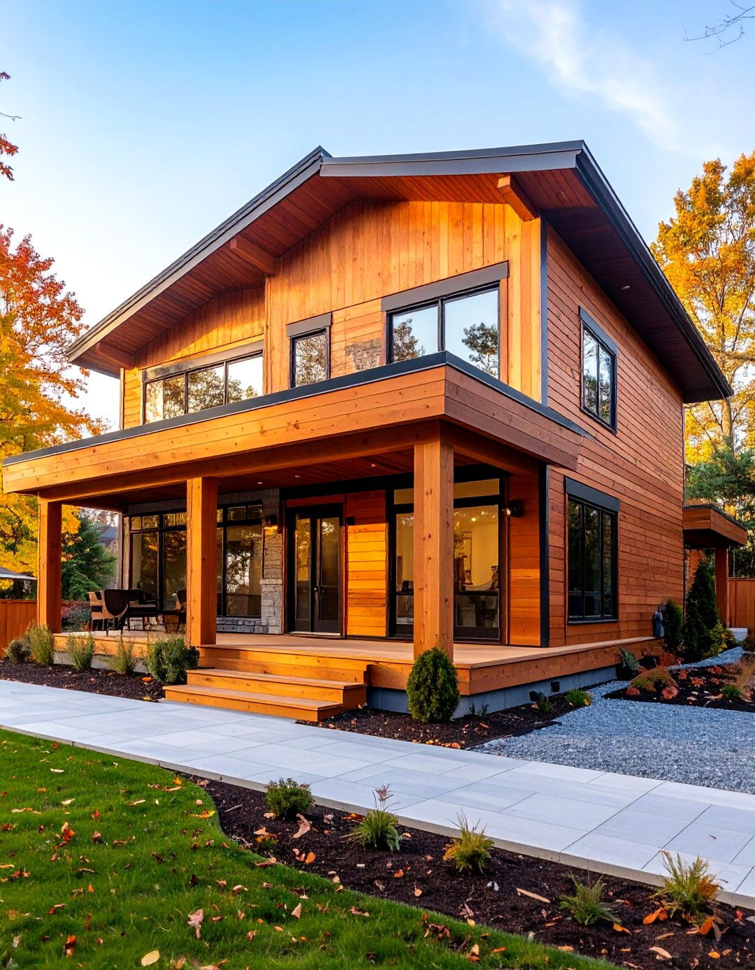 Horizontal Cedar Siding with Natural Warmth - 25 Modern Siding Ideas for a Contemporary Home