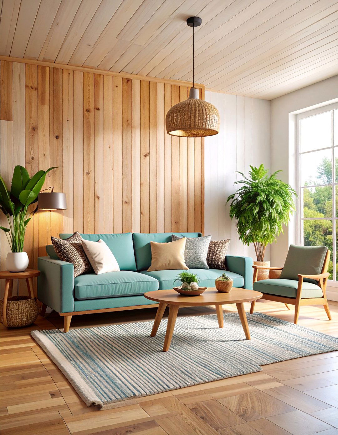 Horizontal Shiplap Accent Wall Design - 25 Wood Trim Accent Wall Ideas