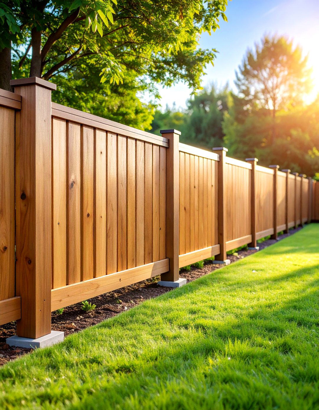 Horizontal Wood Slat Fence with Modern Appeal - 25 Front Yard Fence Ideas