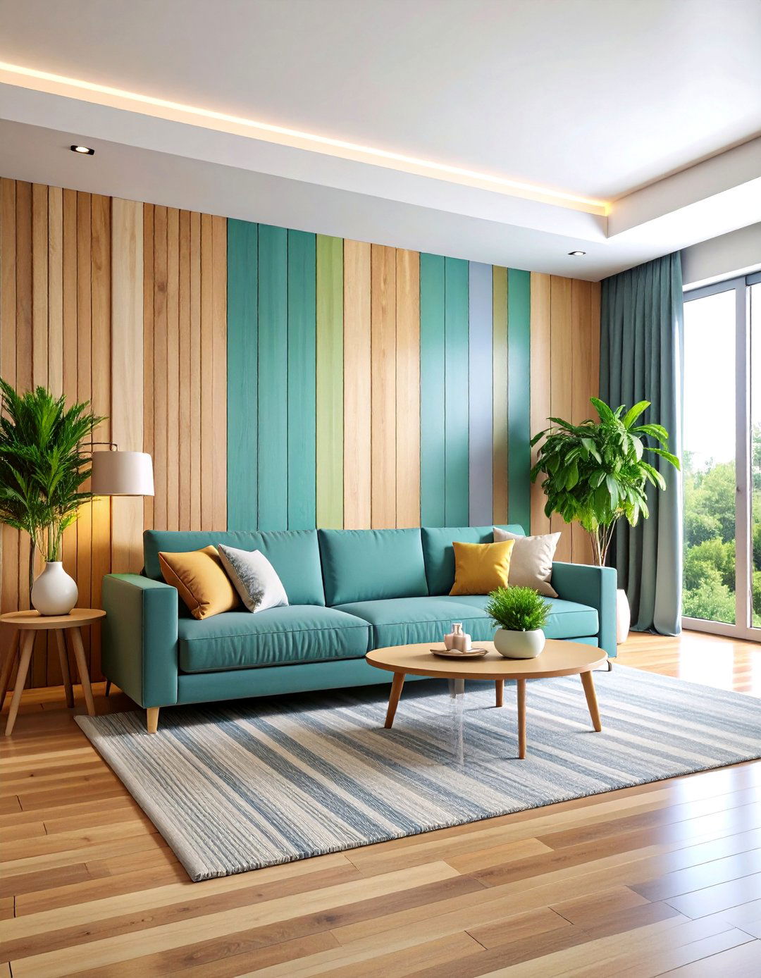 Horizontal Wood Strip Accent Wall - 25 Wood Trim Accent Wall Ideas