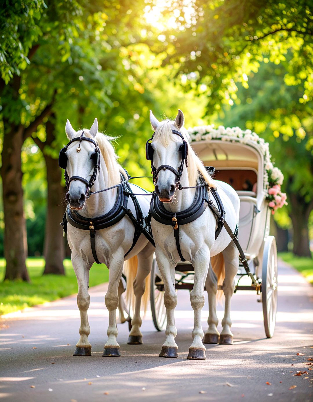 Horse Drawn Carriage Wedding Entrance - 25 Wedding Entrance Ideas