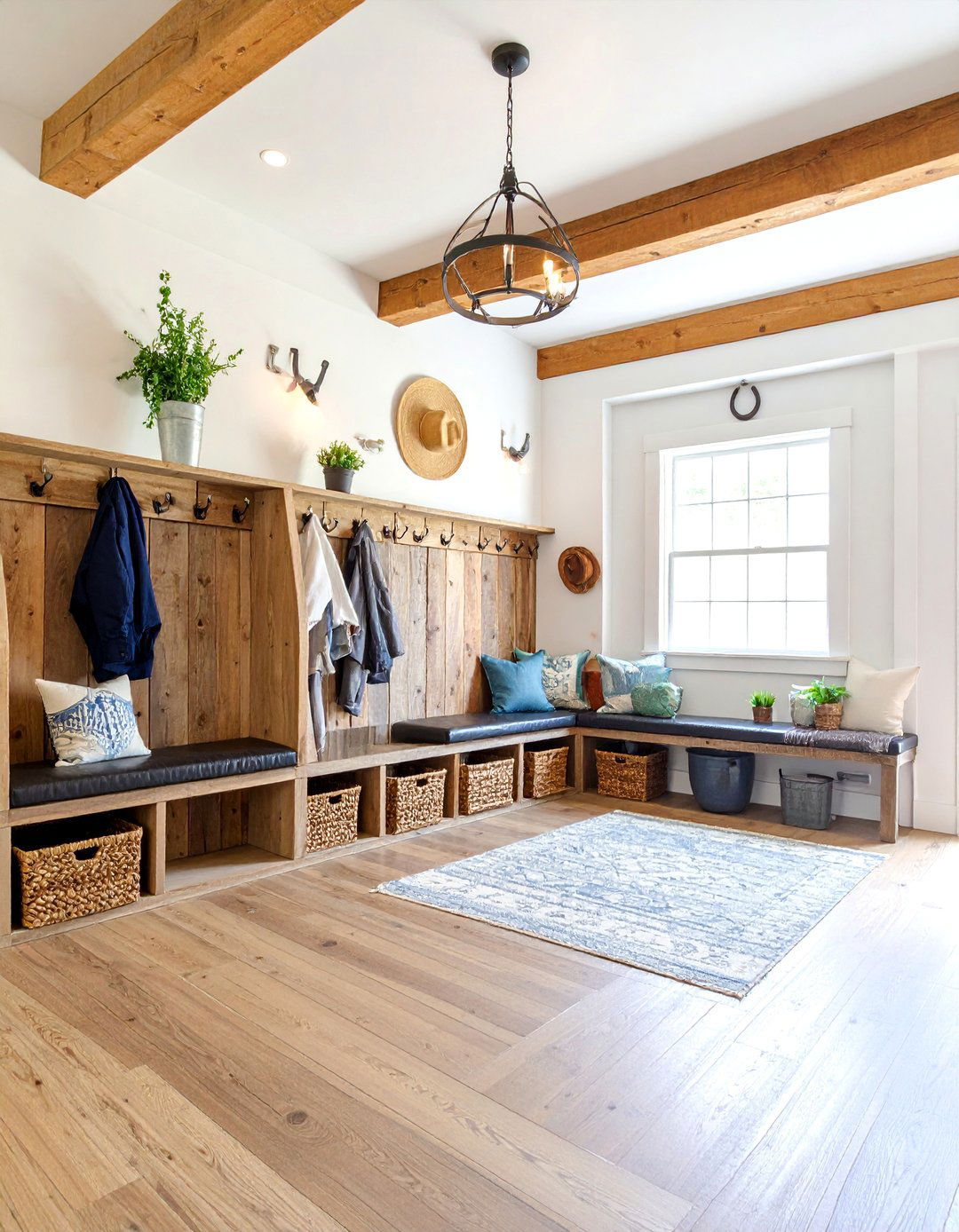 Horseshoe Hardware Mudroom - 25 Cowboy Room Decor Ideas