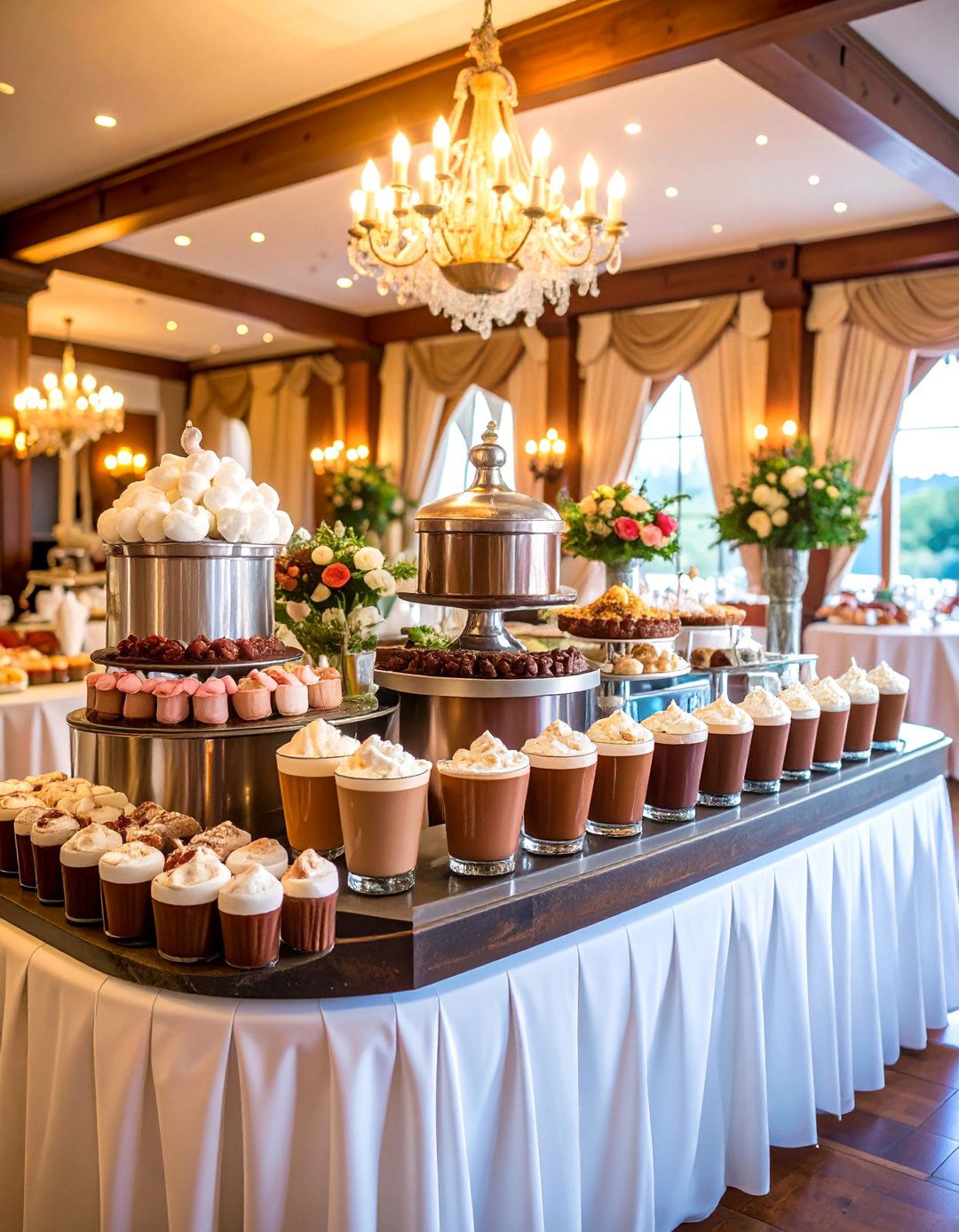 Hot Chocolate and Coffee Bar - 25 Wedding Food Ideas