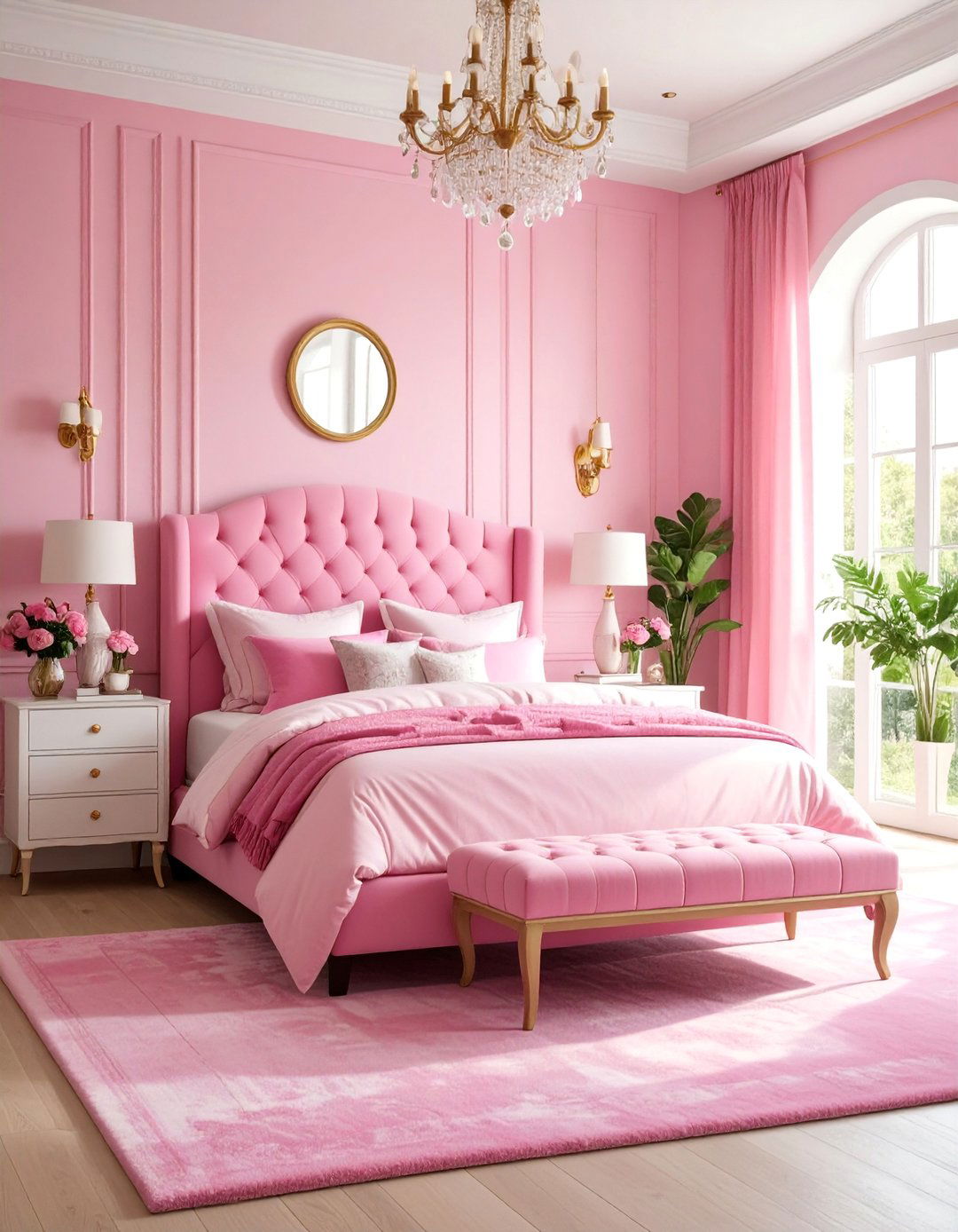 Hot Pink Eclectic Mix and Match Bedroom - 25 Hot Pink Bedroom Ideas