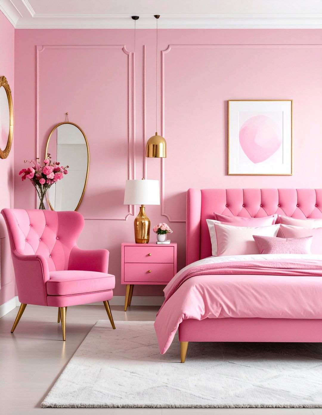 Hot Pink Furniture Statement Pieces - 25 Hot Pink Bedroom Ideas