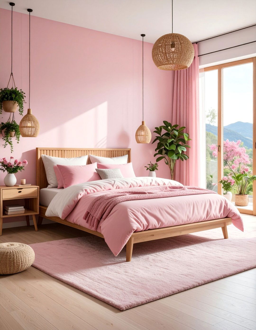 Hot Pink Scandinavian Hygge Bedroom - 25 Hot Pink Bedroom Ideas