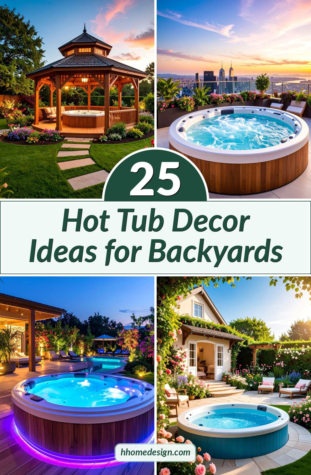 25 Hot Tub Decor Ideas for Backyards