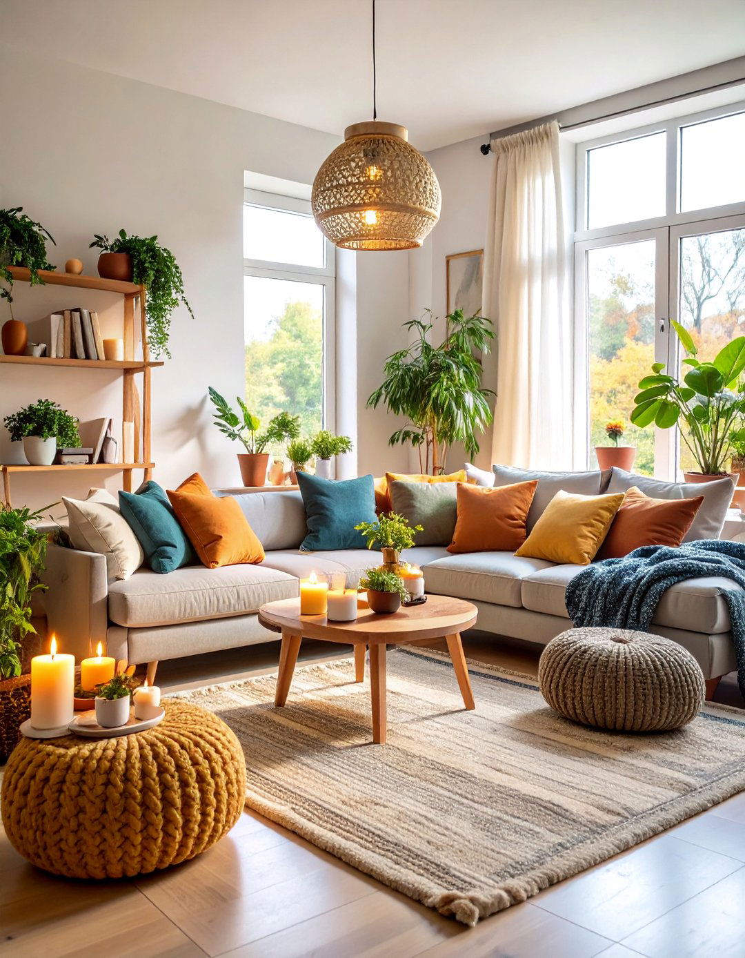 Housewarming Home Comfort Basket with Decor Items - 25 Gift Basket Ideas
