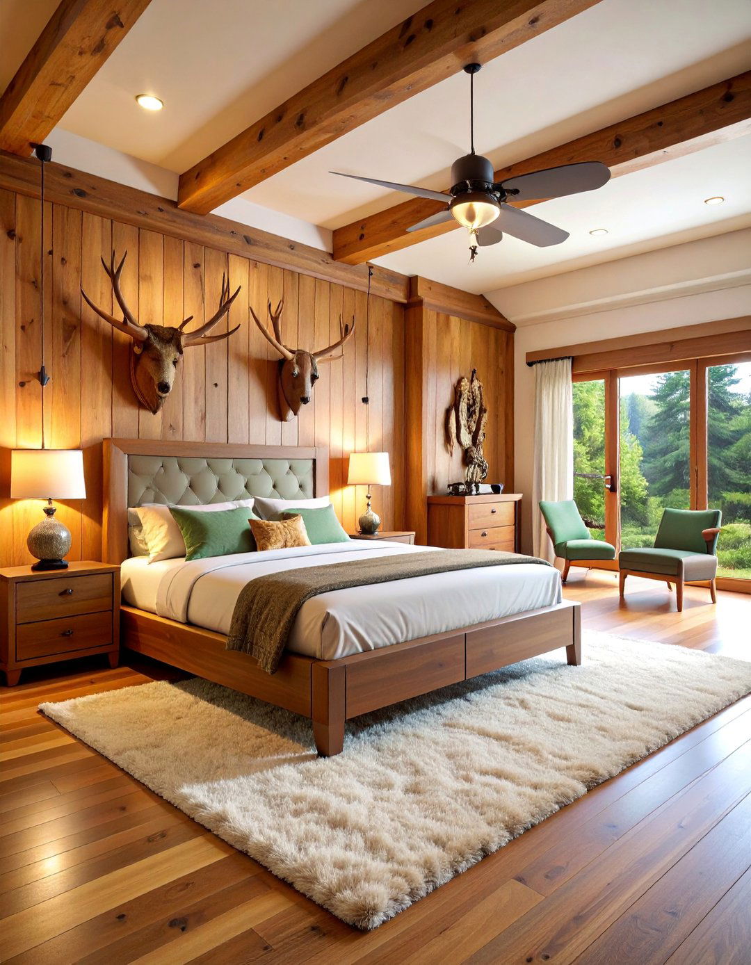 Hunting Trophy Room Bedroom Display - 25 Hunting Bedroom Ideas