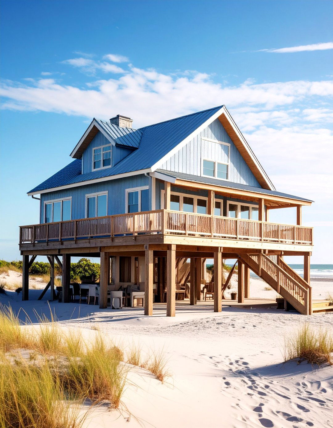 Hurricane Resistant Modern Cape Cod House for Beachfront Sites - 25 Modern Cape Cod House Ideas