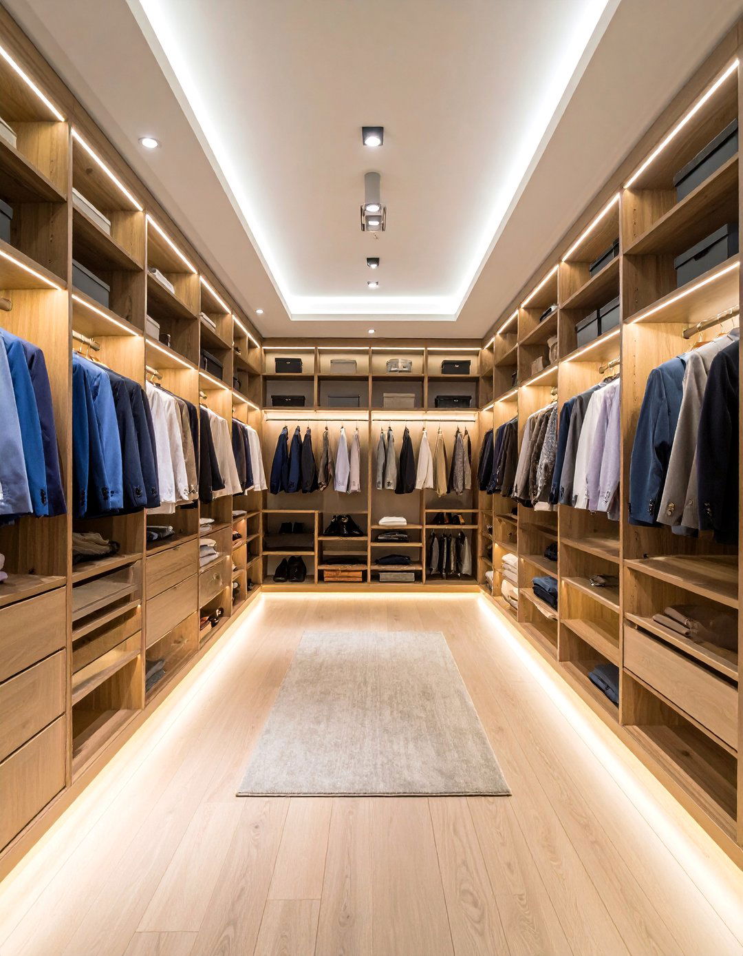 Hybrid Lighting Combinations for Complete Coverage - 25 Closet Lighting Ideas