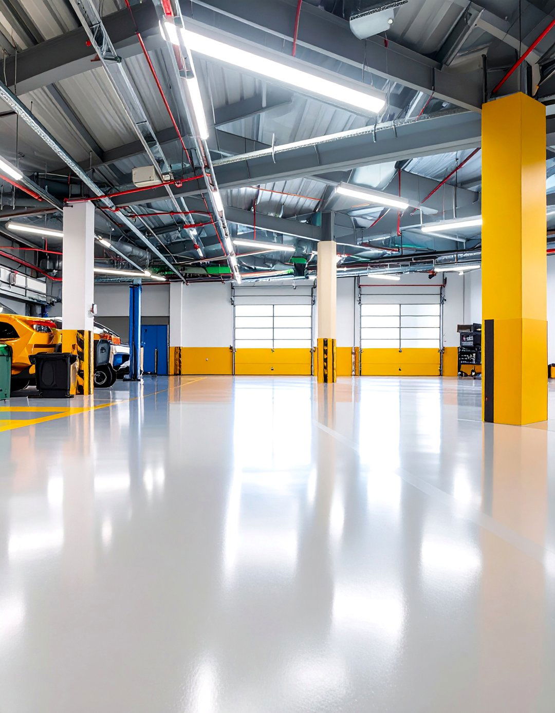 Hybrid Polymer Garage Coating with Self Leveling Properties - 25 Garage Flooring Ideas
