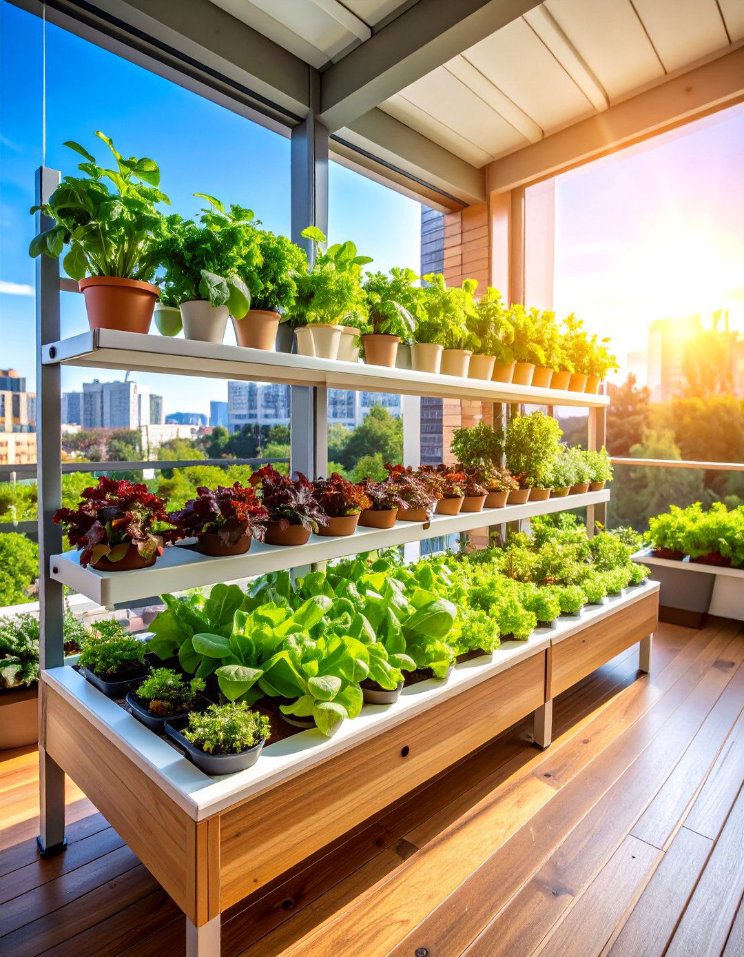 Hydroponic Tower Garden with Soil Free Growing - 25 Balcony Garden Ideas
