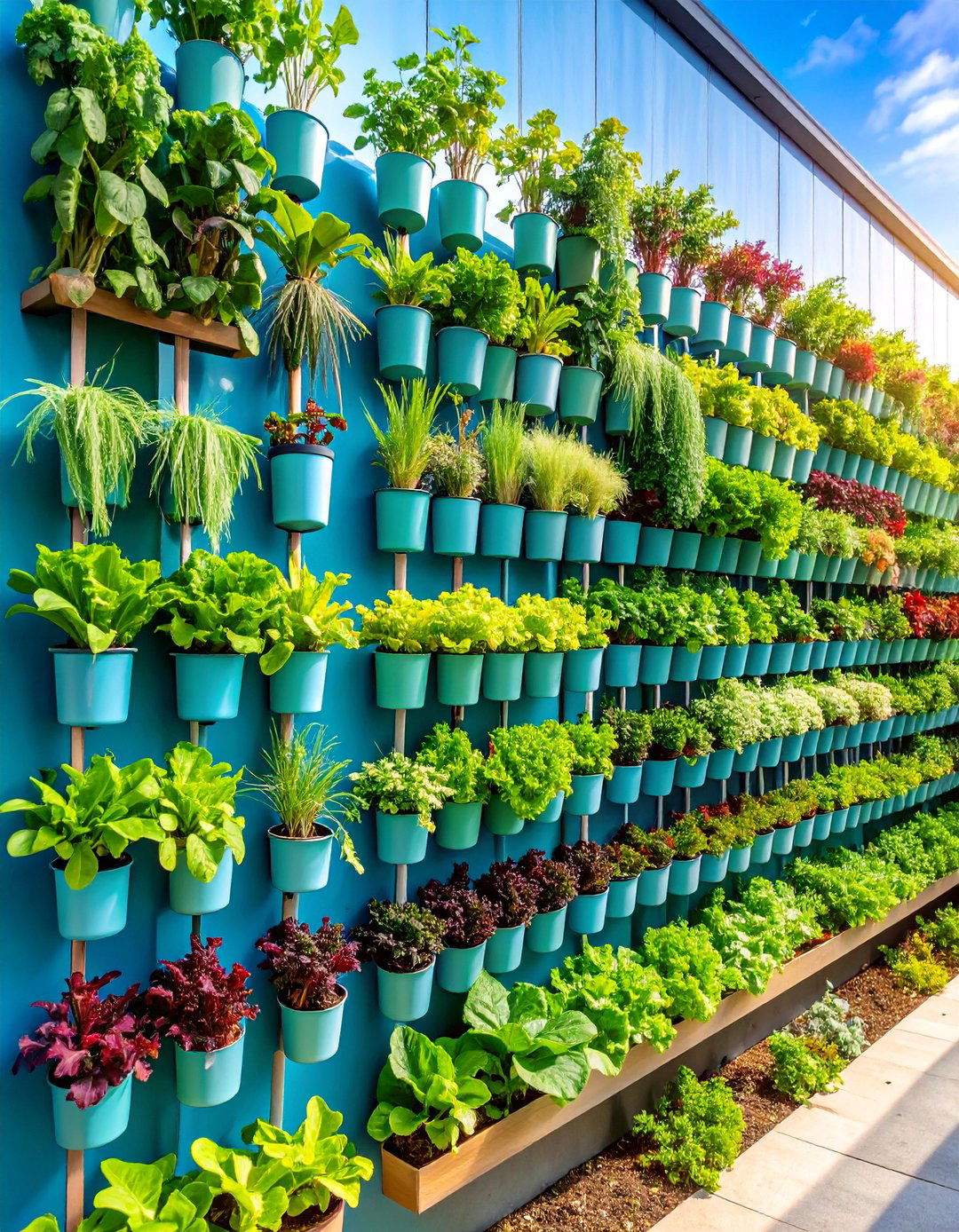 Hydroponic Vertical Wall Garden - 25 Vegetable Garden Ideas