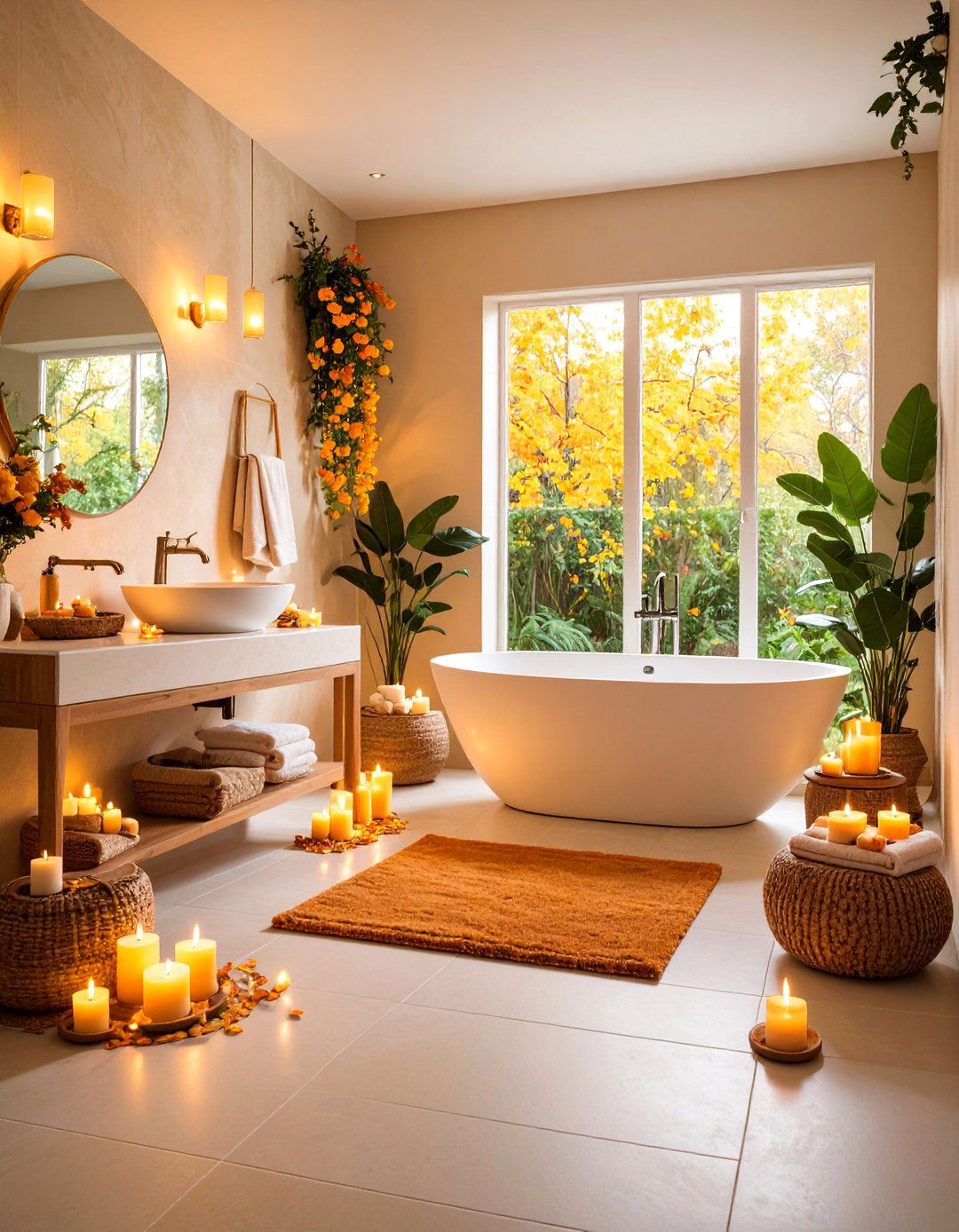Hygge Bathroom with Cozy Comfort Elements - 25 Scandinavian Bathroom Ideas