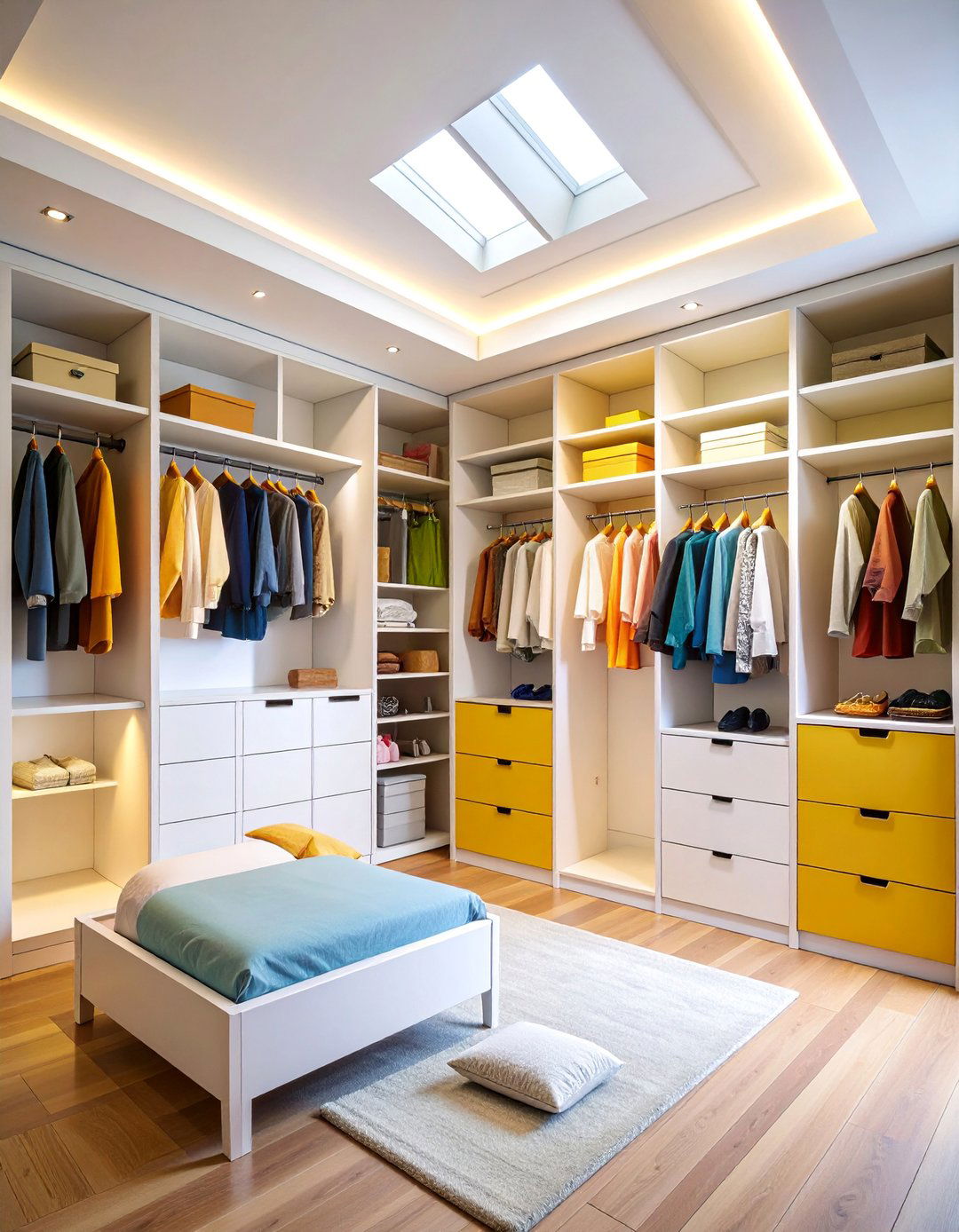 IKEA PAX System Custom Fitted Closet - 25 Sloped Ceiling Closet Ideas