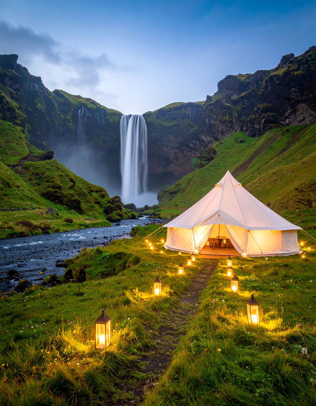 Icelandic Waterfall Valley Destination Wedding - 25 Destination Wedding Ideas