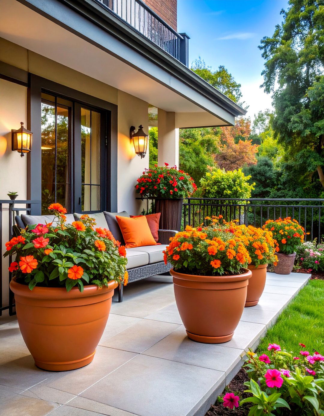 Impatiens Island with Shade Loving Varieties - 25 Flowering Plants for Balcony