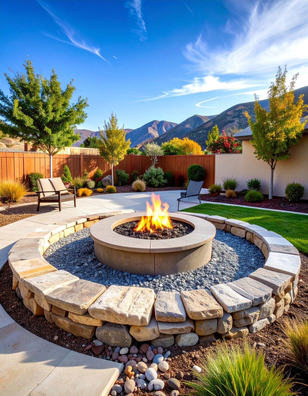 In Ground Stone Fire Pit - 25 Rock Fire Pit Ideas