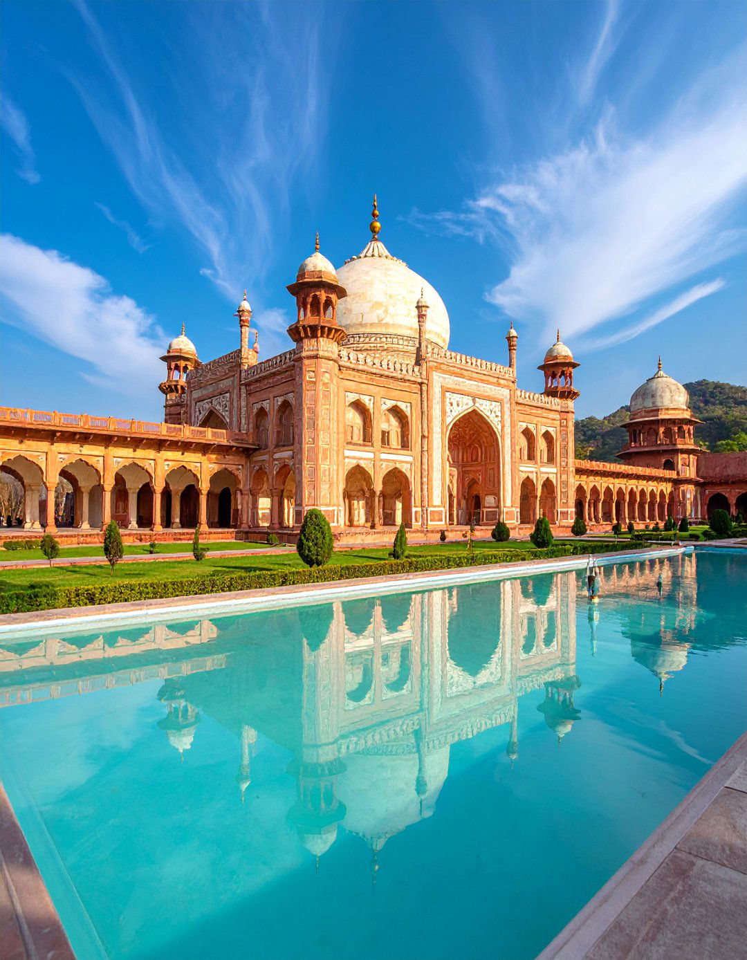 Indian Palace Garden Pool Mural - 25 Pool Murals