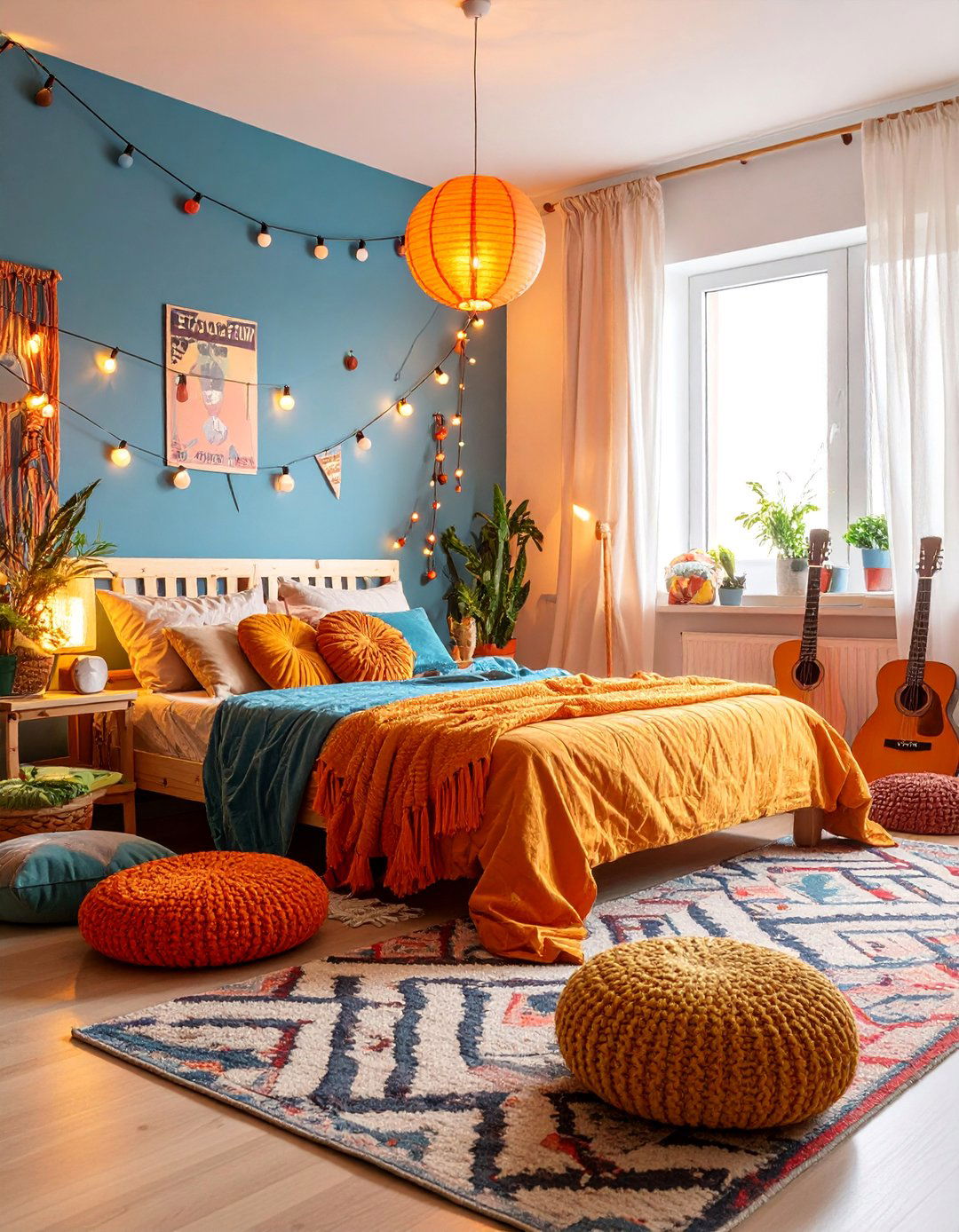 Indie Room with Music Festival and Concert Memorabilia - 25 Indie Room Ideas