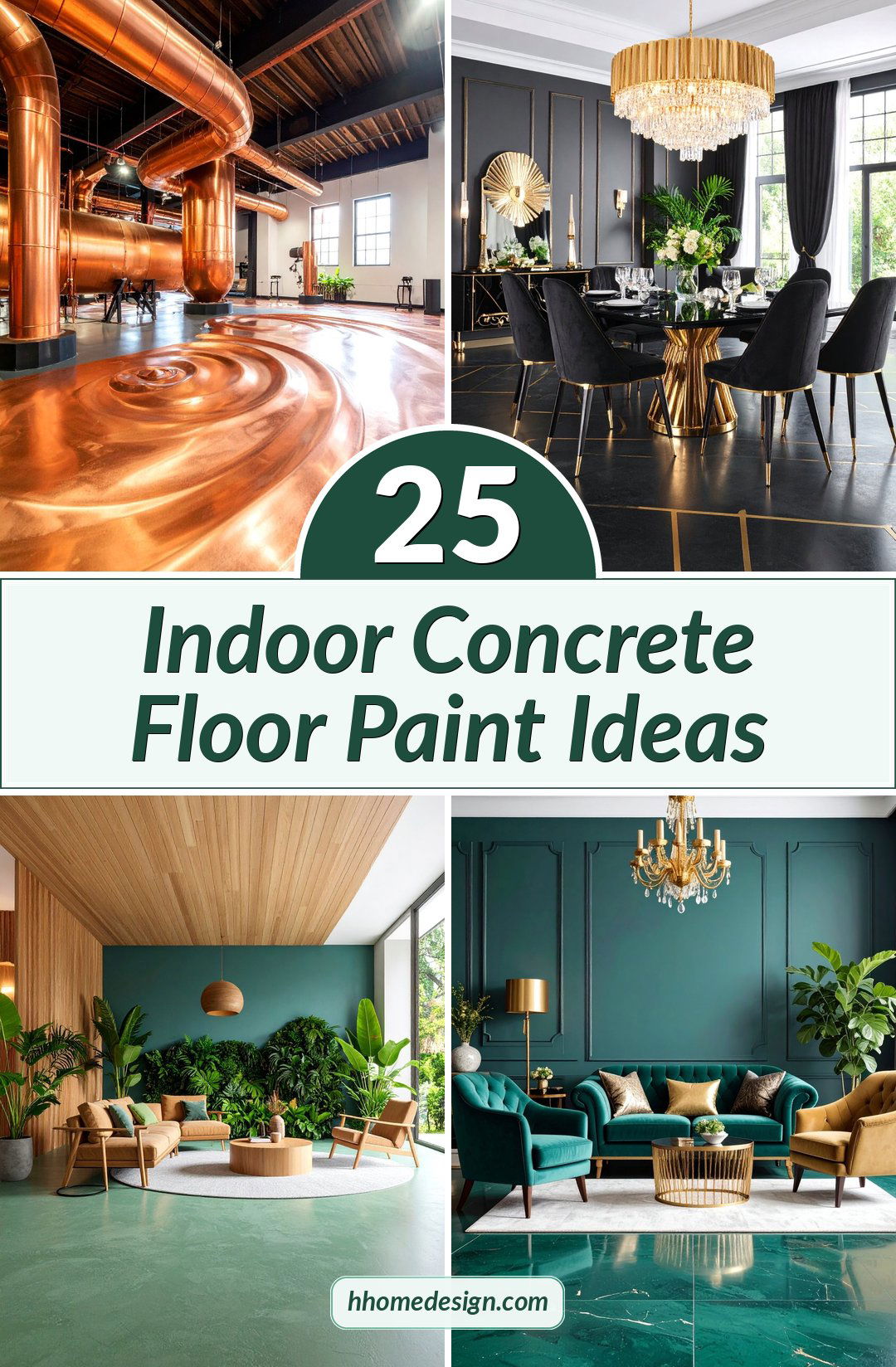 25 Indoor Concrete Floor Paint Ideas