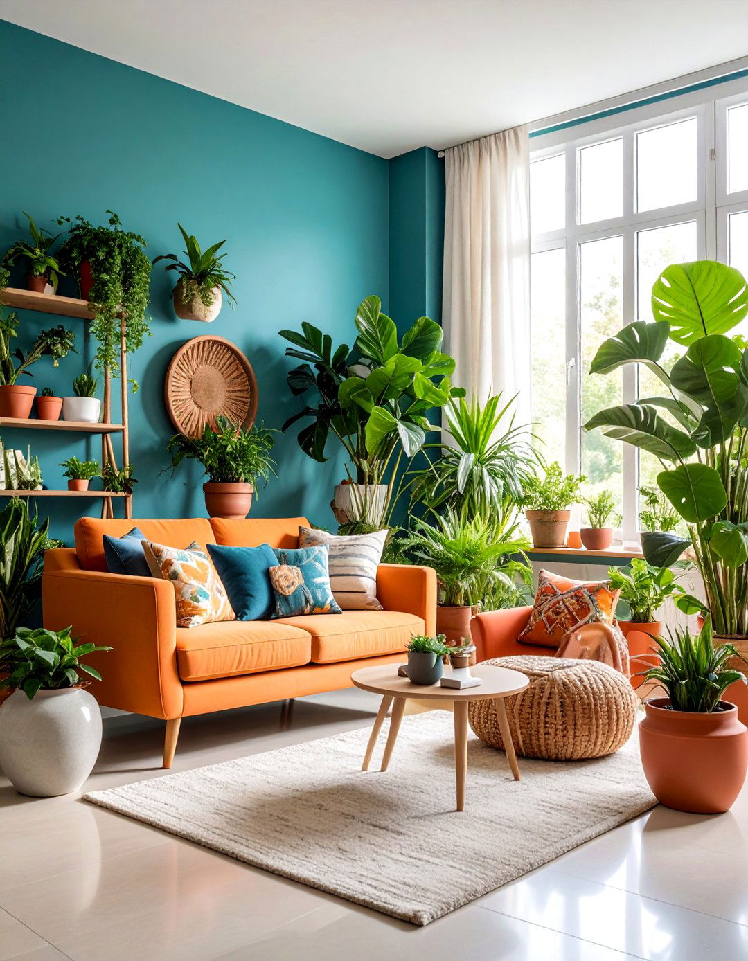 Indoor Garden Corner Living Room - 25 Natural Living Room Ideas